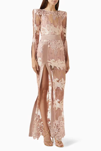 Violets & Music Gown in Lace