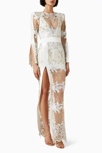 Violets & Music Gown in Lace