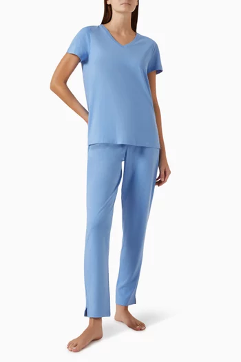 Short-sleeve T-shirt in Modal-blend