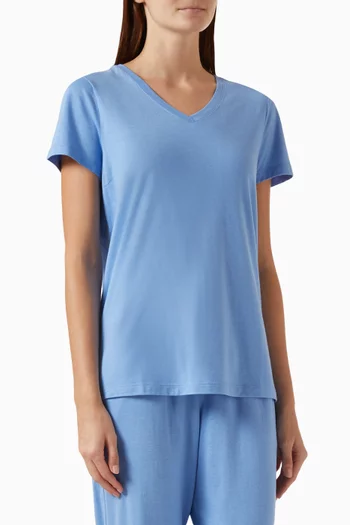 Short-sleeve T-shirt in Modal-blend