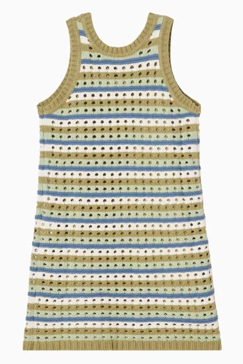 Sleeveless Logo Dress in Knit