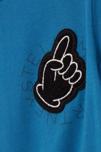 Finger Applique T-shirt in Cotton