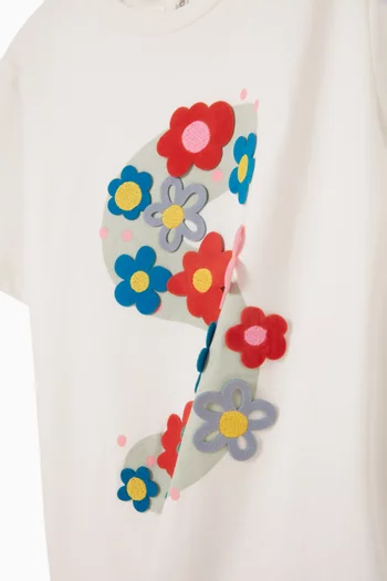 Floral Printed T-Shirt in Cotton
