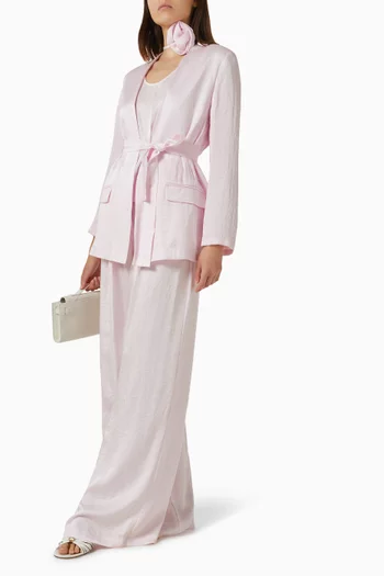 Belted Jacket in Twill