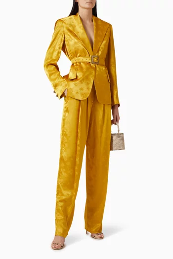 Facella Pants in Viscose-jacquard