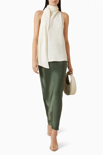 Maxi Skirt in Satin