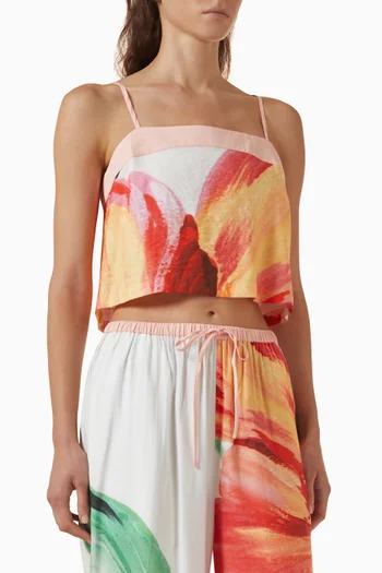 Zinnia Cropped Top in Viscose-blend
