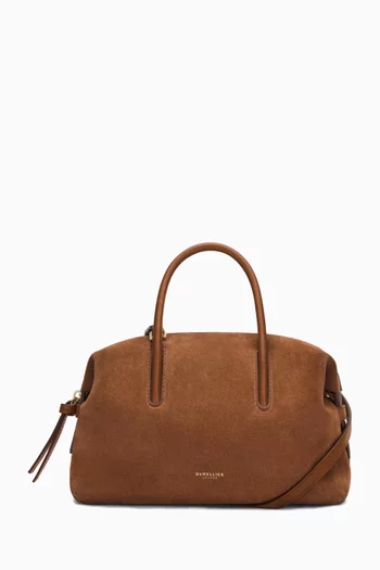 The Small Stockholm Tote Bag in Suede