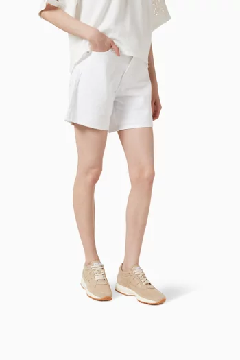 Interactive Sneakers in Suede & Nappa Leather
