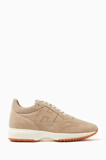 Interactive Sneakers in Suede & Nappa Leather