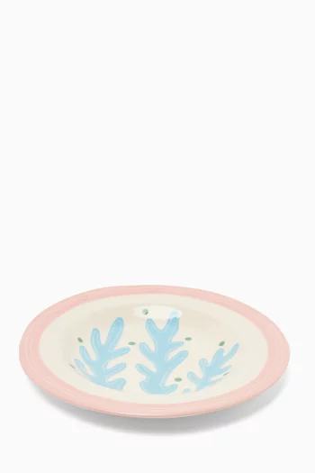 Seaweed Dessert Plate in Ceramic, 21cm