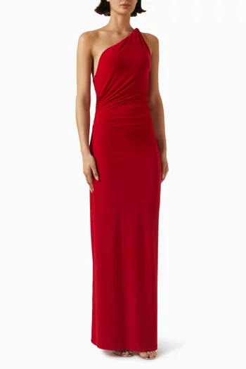 Celele One-shoulder Dress in Jersey