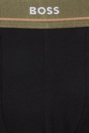 Logo Trunks in Stretch Cotton, Set of 5