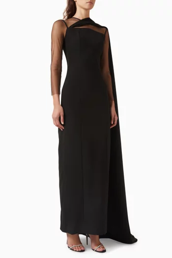 Illusion Column Gown