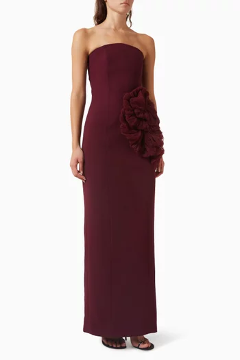 Strapless Gown in Crepe