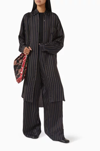 Dayley Stripe Oversized Shirt Dress