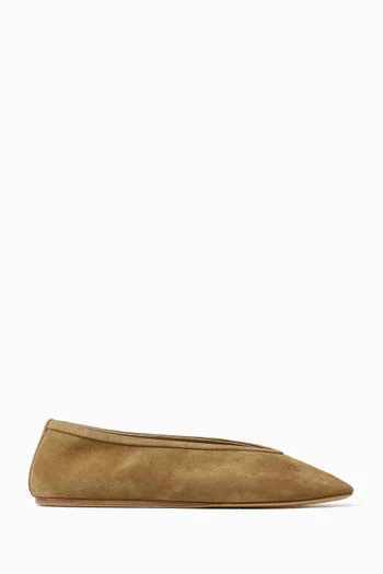 Luna Ballerina Flats in Suede
