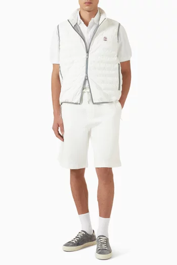 Bermuda Shorts in Techno Cotton French Terry