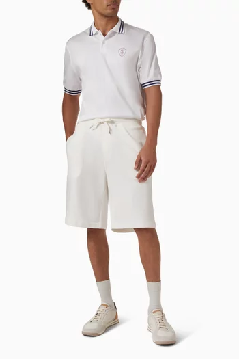 Logo Polo Shirt in Cotton