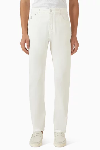 Garment-dyed Pants in Denim