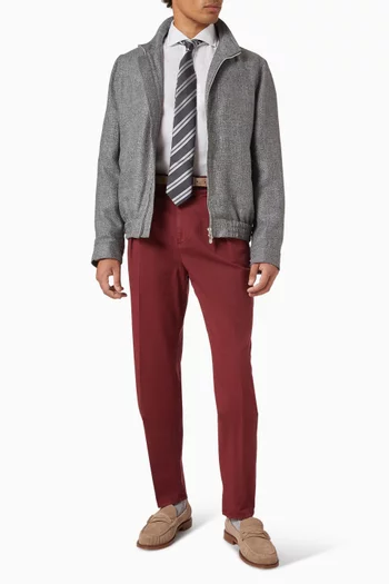 Garment Dyed Pants in American Pima Cotton Gabardine
