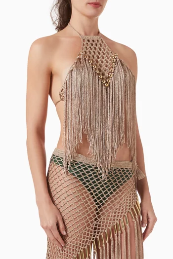Aria Hand Crochet Halter Top