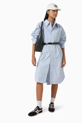 Oversized Logo Shirt in Cotton-poplin
