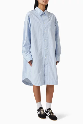 Oversized Logo Shirt in Cotton-poplin