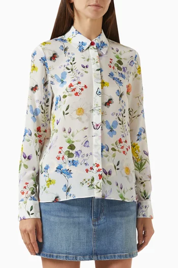 Willa Shirt in Silk-crepe