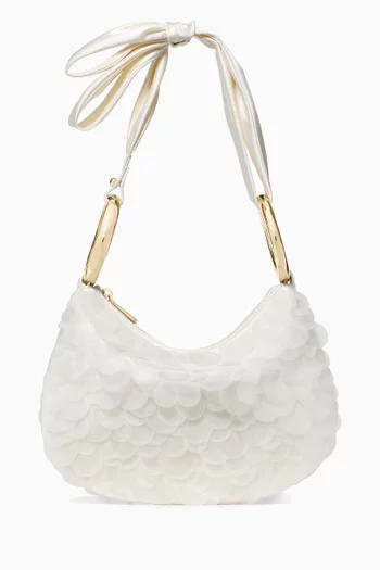 The Sequin Bangle Bag in Satin