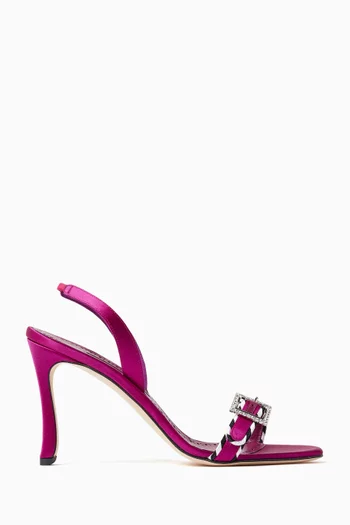 Sumbasan 90 Sandals in Satin