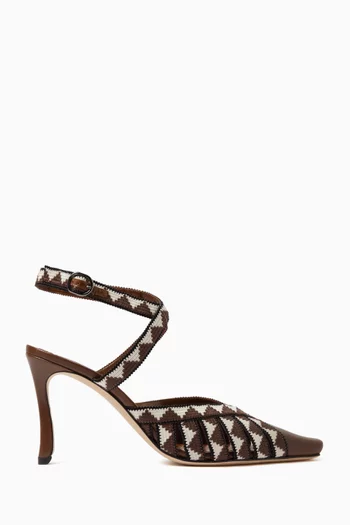 Trofe 90 Pumps in Wool & Leather