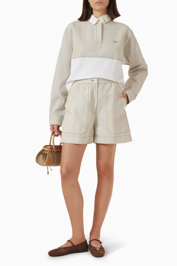 Chambray Shorts in Cotton & Linen
