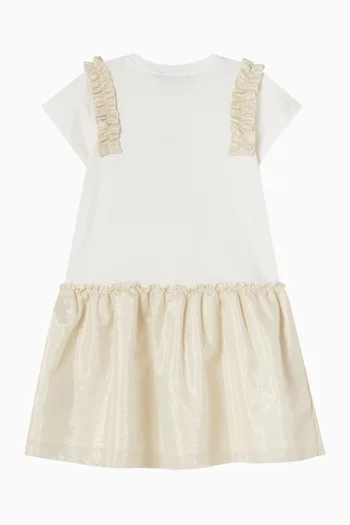 Ruffle Logo Dress