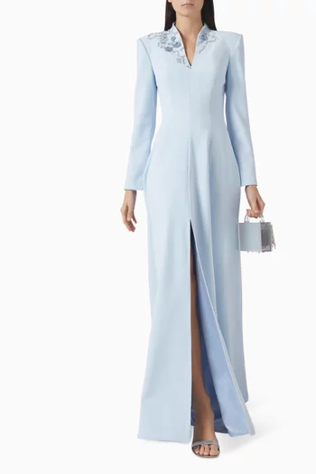 Embroidered Panelled Dress