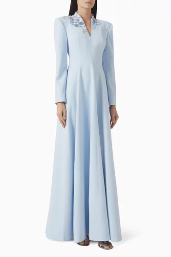 Embroidered Panelled Dress