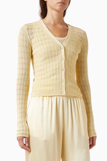 Vinni Knit Cardigan in Cotton Blend