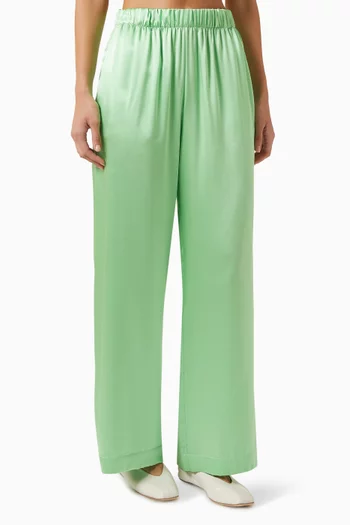 Brynn Wide-leg Pants in Silk