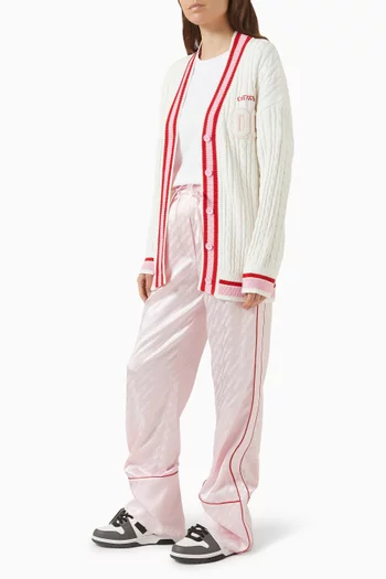 All-over Logo Pyjama Pants in Satin