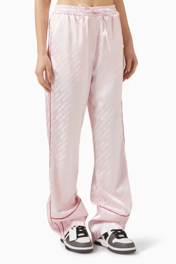 All-over Logo Pyjama Pants in Satin
