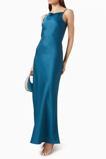 Cami Cowl Dress in Satin