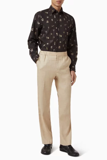 Printed Tailored Fit Shirt