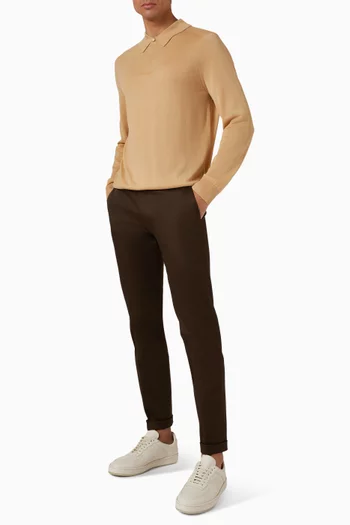 Polo Shirt in Merino Wool