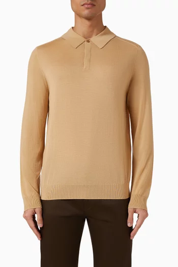 Polo Shirt in Merino Wool