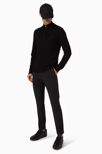 Half-zip Sweater in Merino Wool