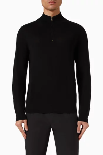 Half-zip Sweater in Merino Wool