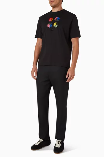 Dice Casual Fit T-shirt in Cotton