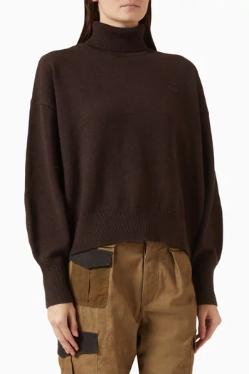 Nasha Turtleneck Sweater in Cotton Blend