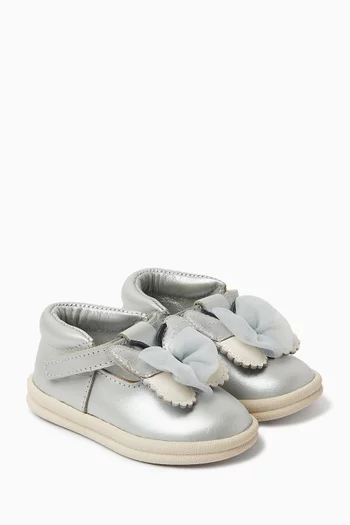 Vlindy Shoes in Metallic Leather