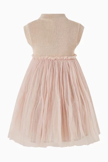 Xewa Dress in Wool & Tulle